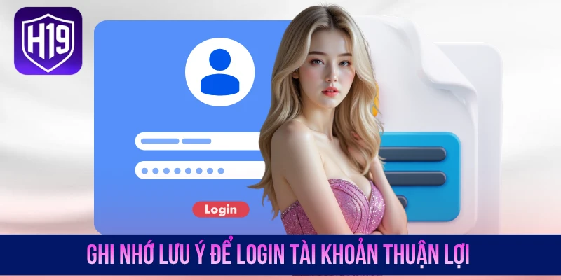 Ghi nhớ lưu ý để login tài khoản thuận lợi